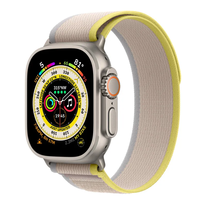 Narukvica za Apple Watch Ultra Trail Loop yellow beige 42/ 44/ 45/ 49 mm