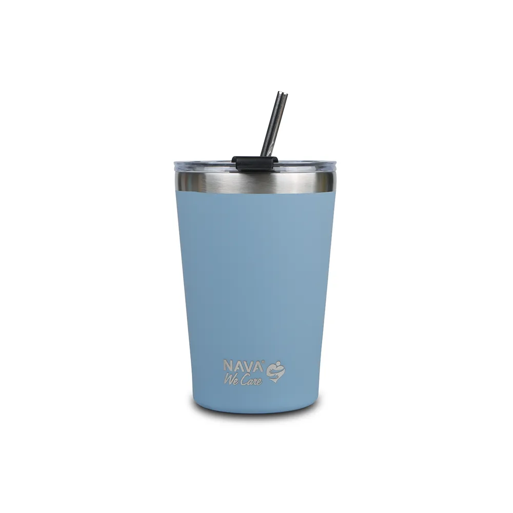 NAVA Termo putna šolja sa slamkom 450ml plava NV10-262-111