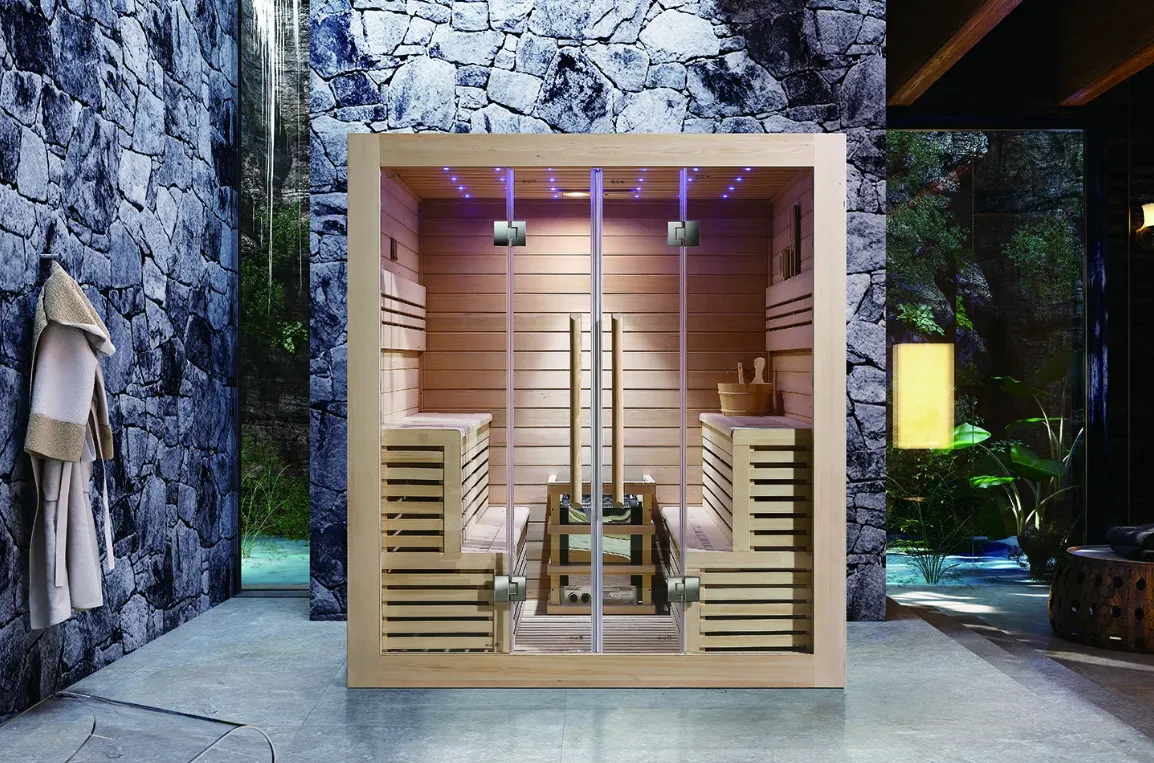 Nero Sauna soba kanadski Hemlock 1800x1500x1900mm