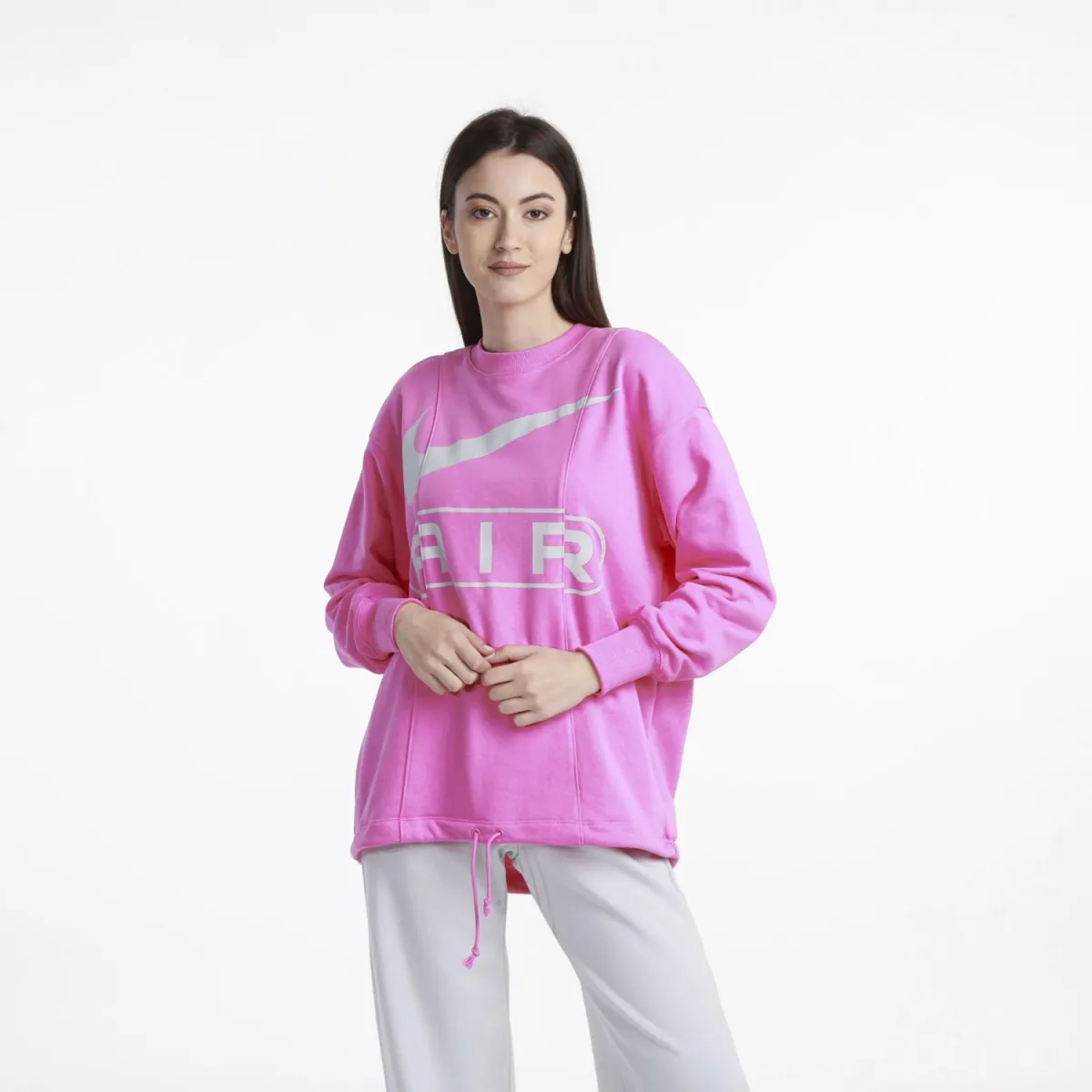 NIKE Duks w nsw air oos flc crew W