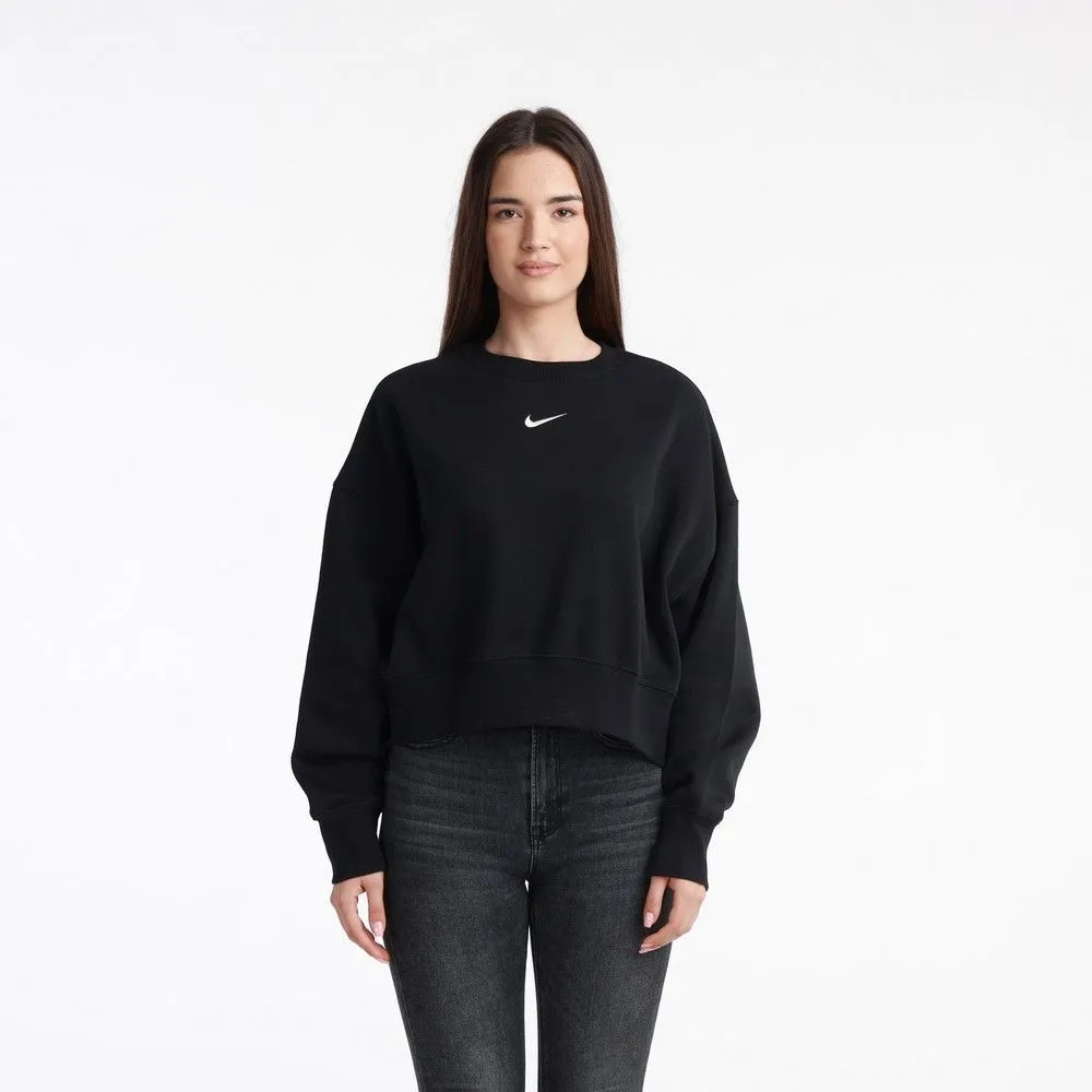 NIKE Duks w nsw phnx flc oos crew W