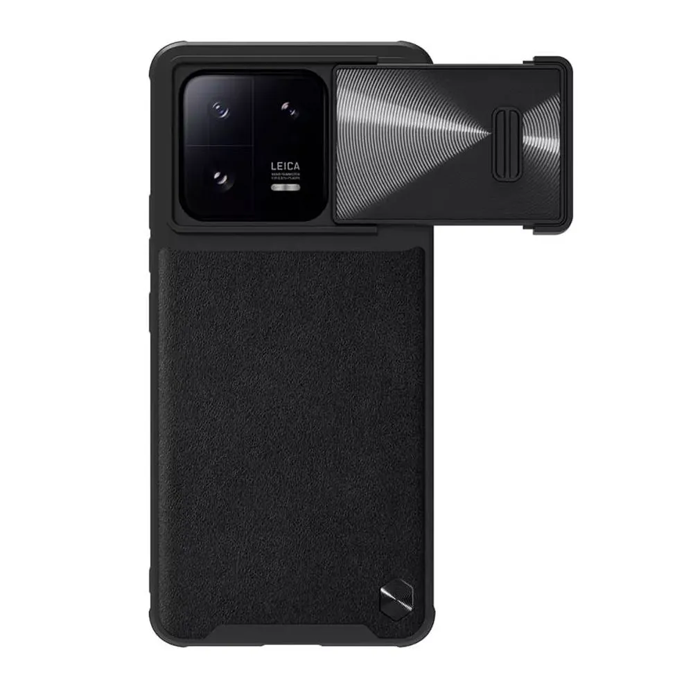 NILLKIN Maska Cam Shield Leather S za Xiaomi 13 Pro/ crna