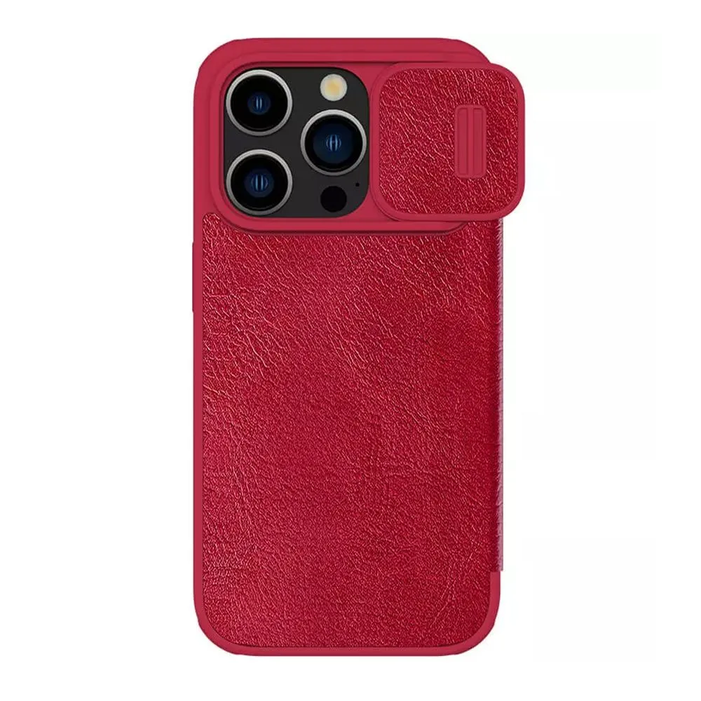 NILLKIN Maska Qin Pro za iPhone 15 Pro Max/ crvena