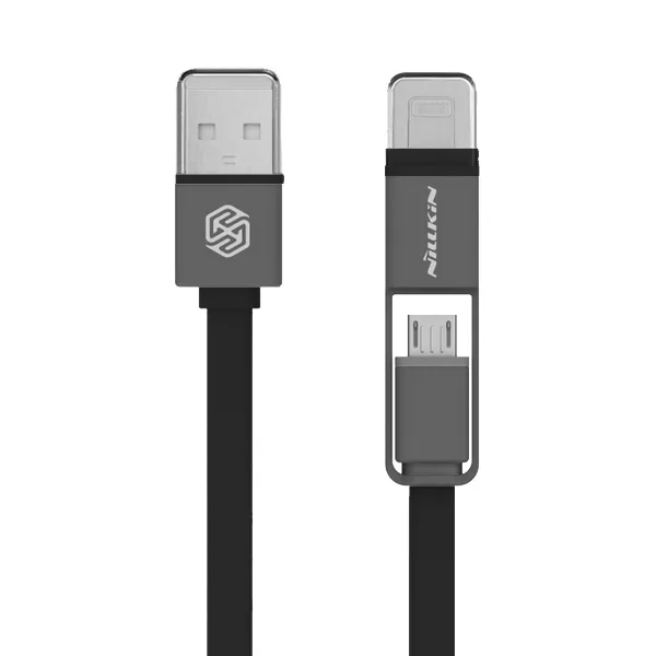 Nillkin USB kabel Plus II 2u1 (Lightning/ Micro) 1/2m crni.