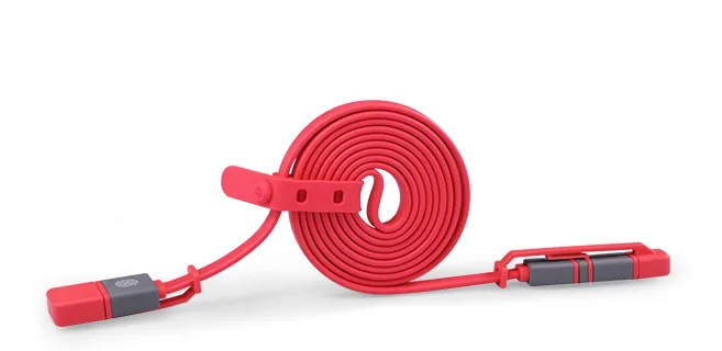 Nillkin USB kabel Plus II 2u1 (Lightning/ Micro) 1/2m pink.
