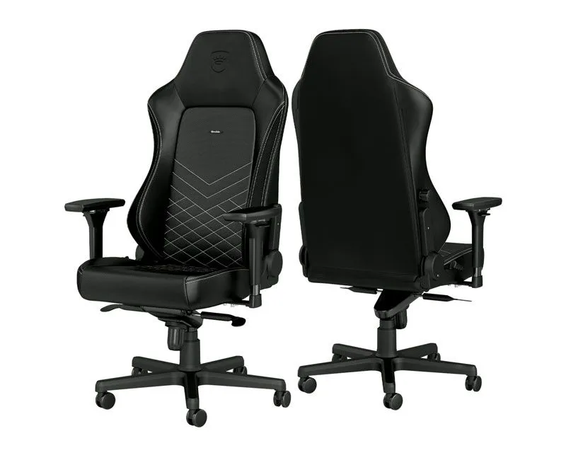 NOBLECHAIRS Gejmerska stolica Hero/ crna/bela