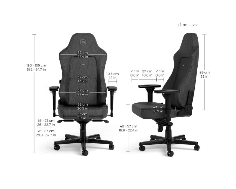NOBLECHAIRS Gejmerska stolica Hero TX/ antracit