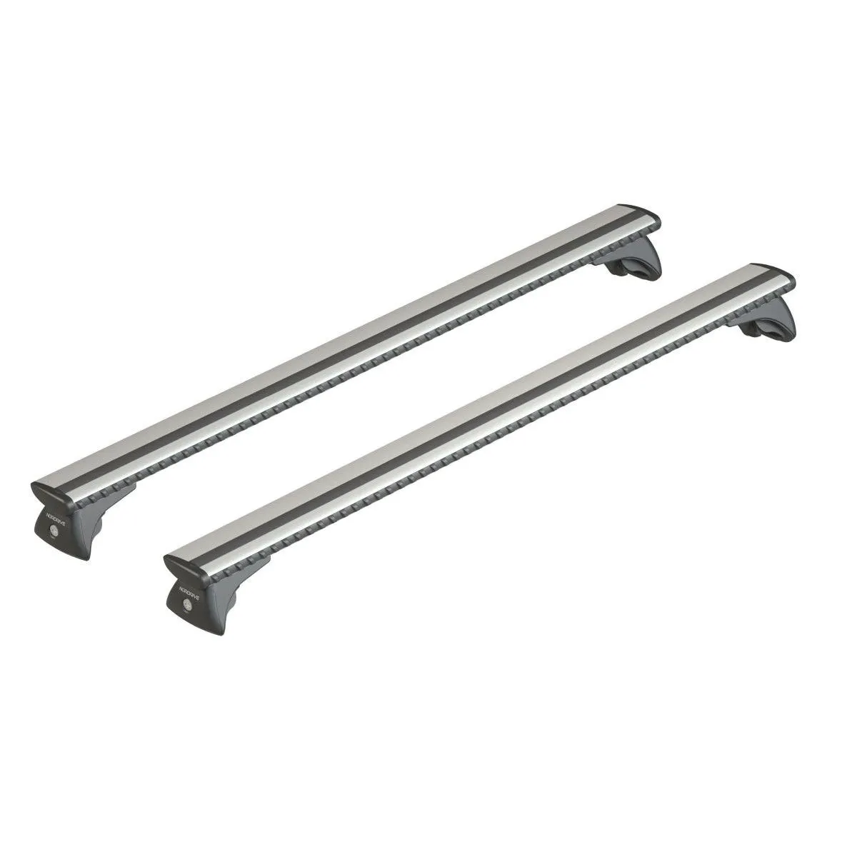 NORDRIVE Krovni nosači silenzioalu šipke set 120cm/max razmak izmedju šina 113cm/do 100kg