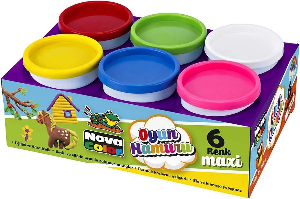 Nova Color Kreativa Plastelin Maxi 6x130gr