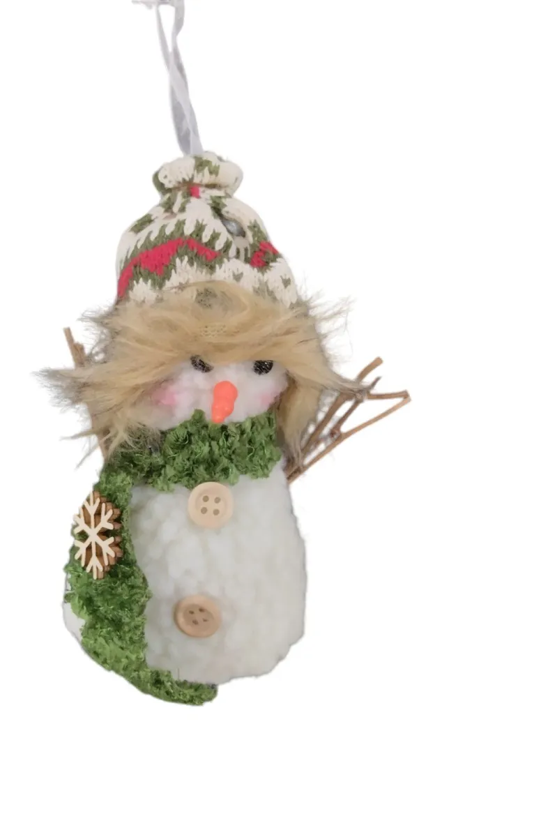 Novogodišnja dekoracija Sneško 18 cm 70449