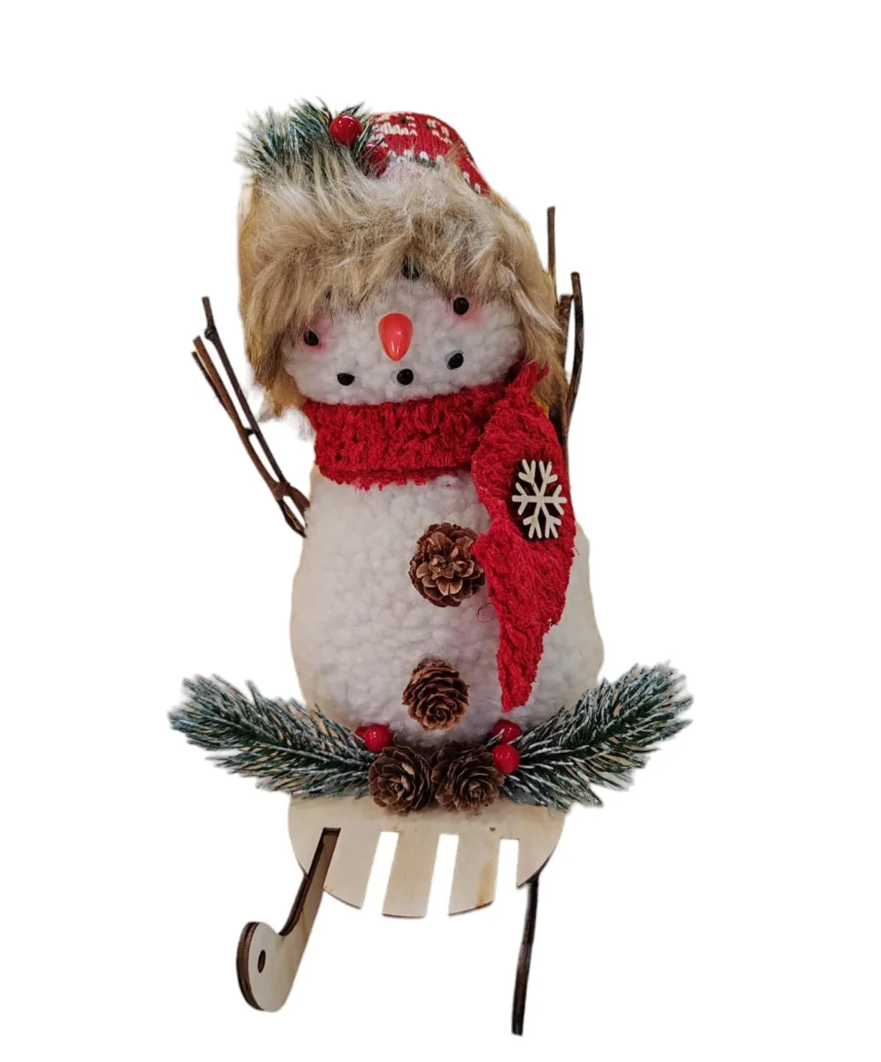 Novogodišnja dekoracija Sneško 22 cm 70455