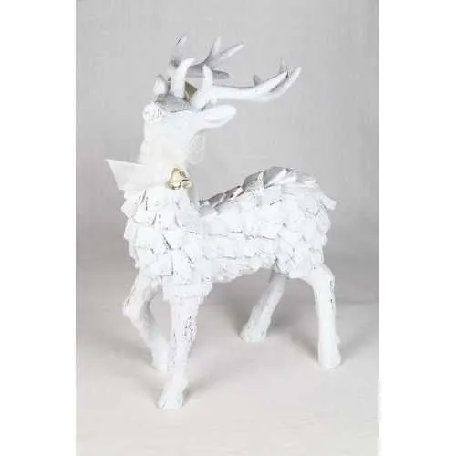 Novogodišnja figura beli Jelen
