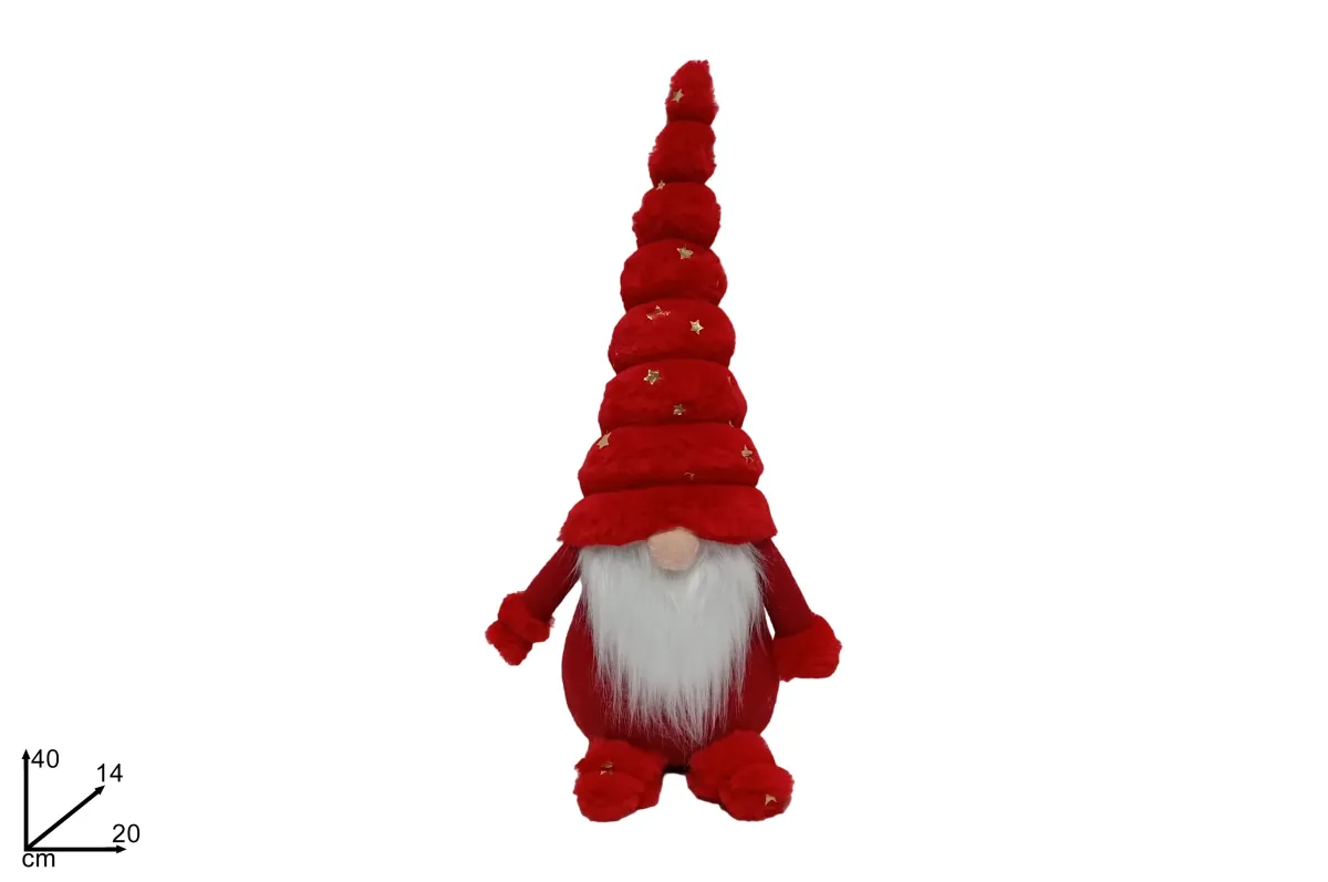 Novogodišnja figura patuljak 40cm