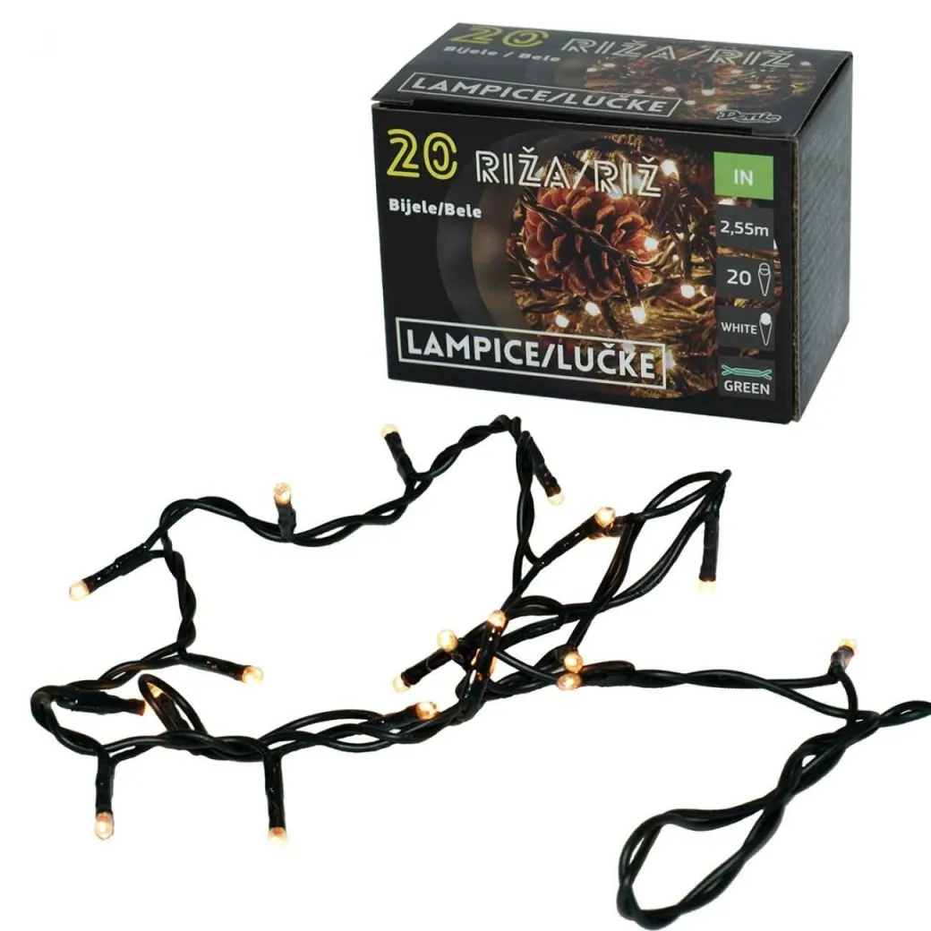 Novogodišnje lampice/ bele  20