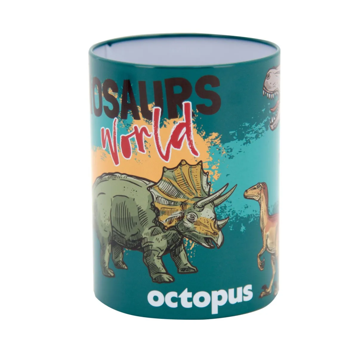 OCTOPUS Čaša za olovke metalna  t-rex unl-1958