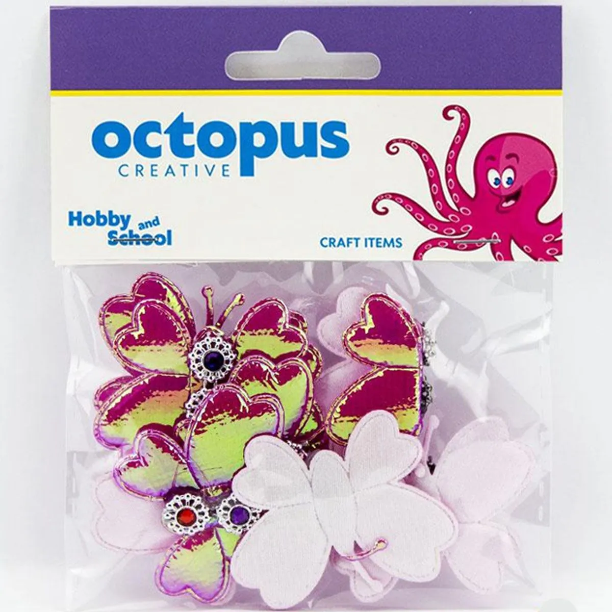 OCTOPUS Dekorativni leptir 4.5x3.5cm 8kom unl-1690
