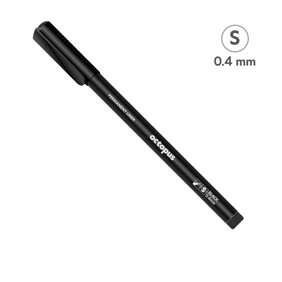 OCTOPUS Liner crni permanent 0.4mm s  unl-0774