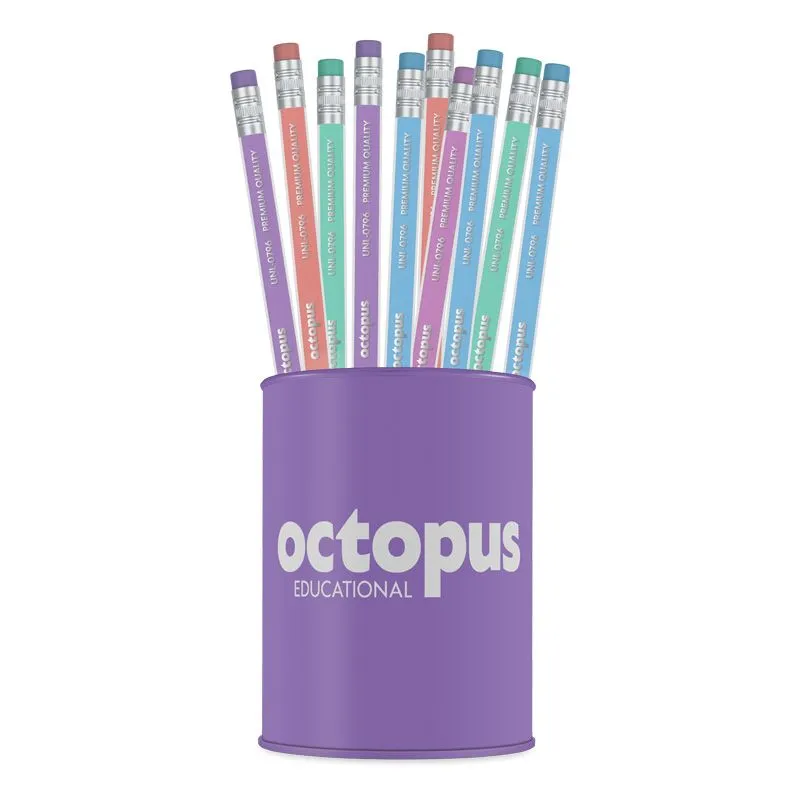OCTOPUS Olovka grafitna hb sa gumicom 72/1 triangular pastel lines  unl-1596