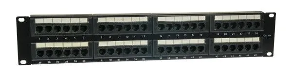 OEM Patchcord kabel panel UTP 5e, Dual block 48, Rack 19" 2U