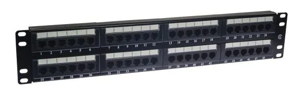 OEM Patchcord kabel panel UTP 6, 48 Dual block, 2U