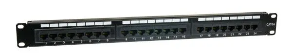 OEM Patchcord kabel panel UTP 6A, 24 Rek 19" 1U