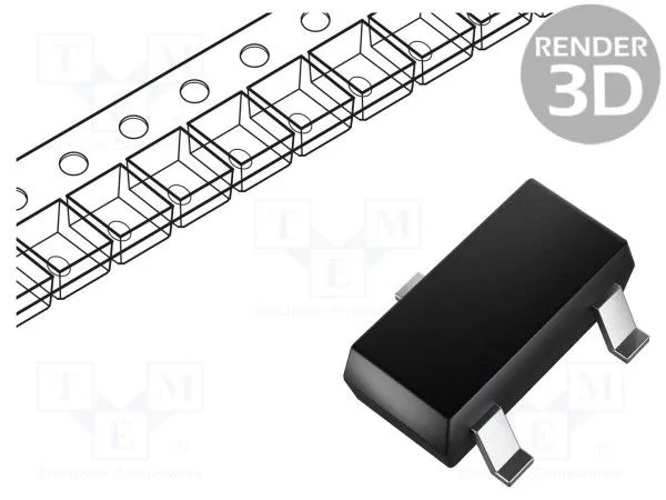 OEM Tranzistor PNP -30V 1.5A 0.5W Hfe=100-320 SOT89