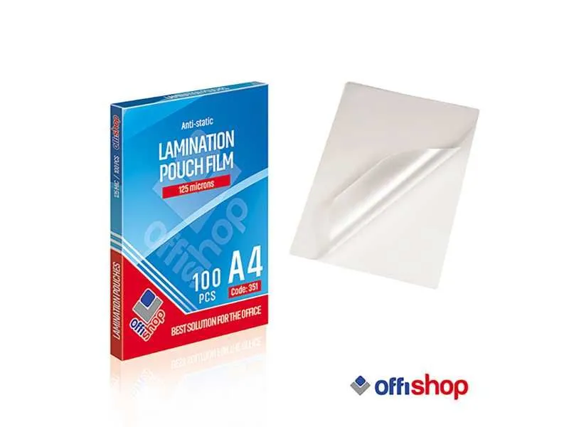 OFFISHOP Folija za plastifikaciju A4 125mic OF351