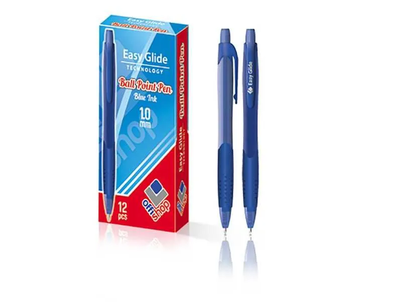 OFFISHOP Hemijska olovka Easy Glide plava OF102, set 1/12