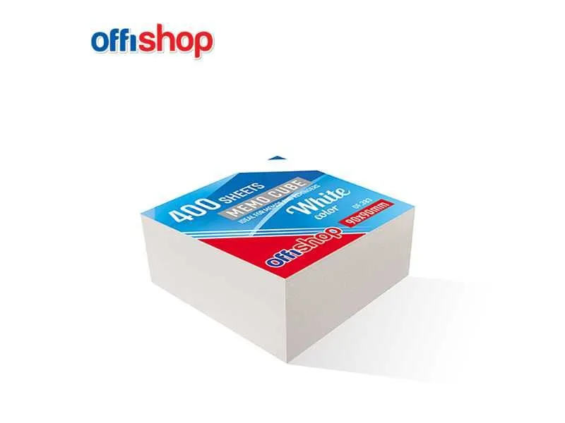 OFFISHOP Kocka bela OF383