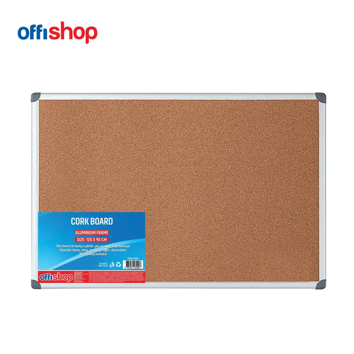 OFFISHOP Plutana tabla ALU ram 120x90cm OF607