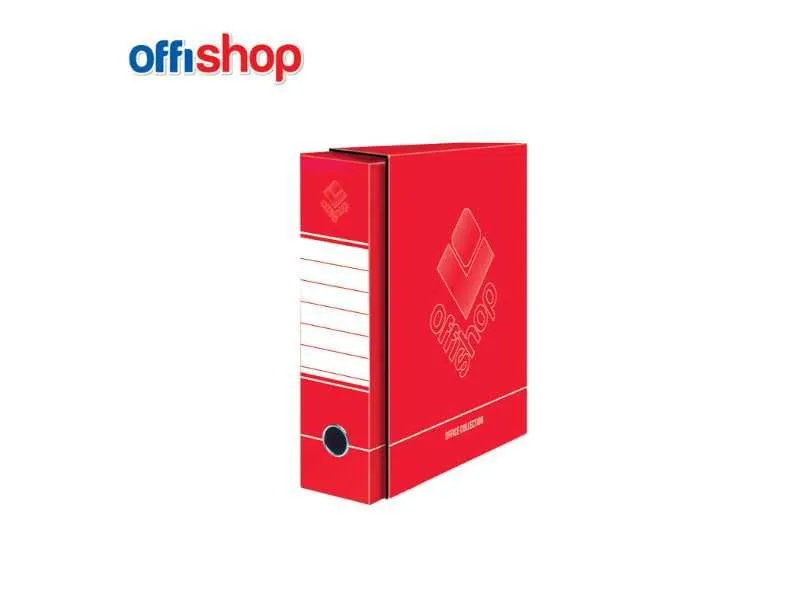 OFFISHOP Registrator sa kutijom A4 crveni OF326