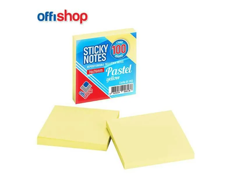 OFFISHOP Stiker blok žuti OF012