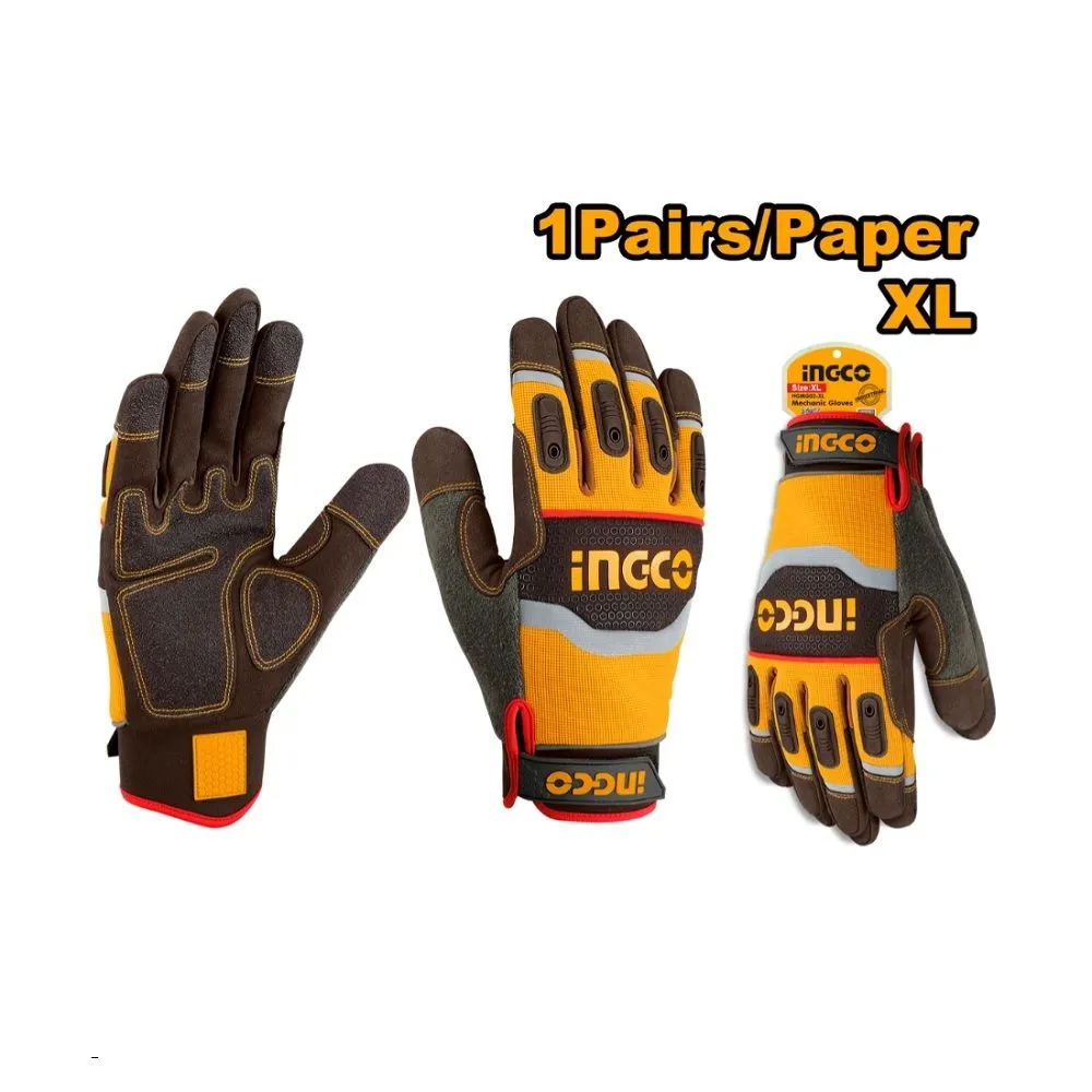 Ojačane zaštitne rukavice HGMG02-XL mechanic SUPER INGCO