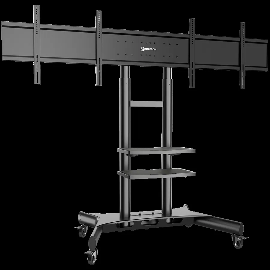 ONKRON Dual Screen VESA Panel Accessory for TS1881 Mobile TV Stand up to 90.9 kg/ Black