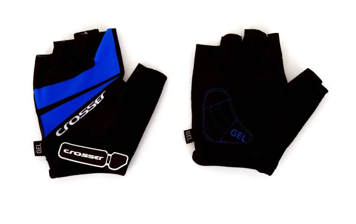 OSTALO Rukavice CROSSER CG-512 SHORT FINGER black / Blue XL