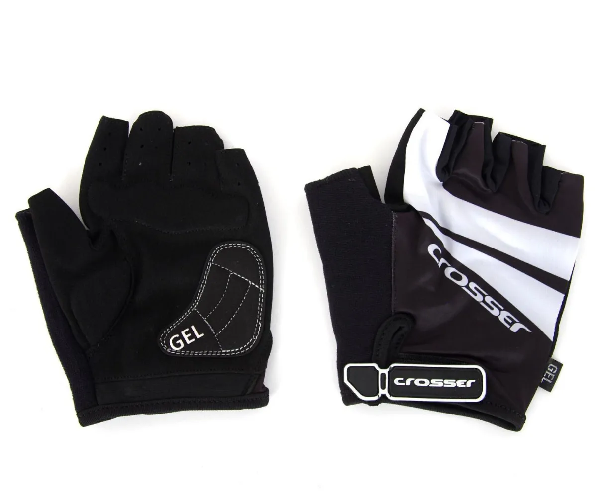 OSTALO Rukavice CROSSER CG-512 SHORT FINGER black / White L