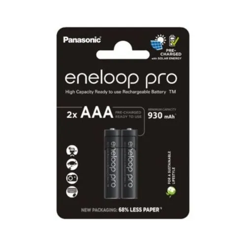 PANASONIC Baterija Eneloop pro AAA(BK-4HCDE/2BE) 2 kom.