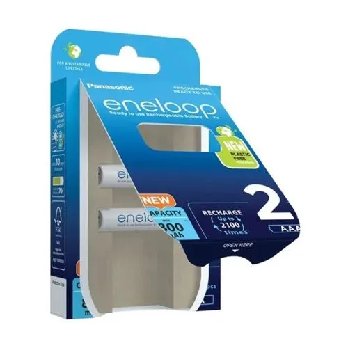 PANASONIC Baterija punjiva, Eneloop, 800 mAh, AAA, 2kom