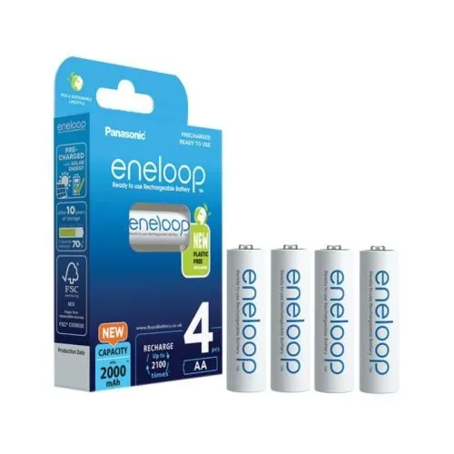 PANASONIC Baterije Eneloop AA Punjive(BK-3MCDE/4CP) 4 kom.