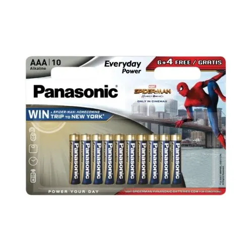 PANASONIC Baterije LR03EPS/10BW-AAA 10 kom 6+4F Alkalne Everyday