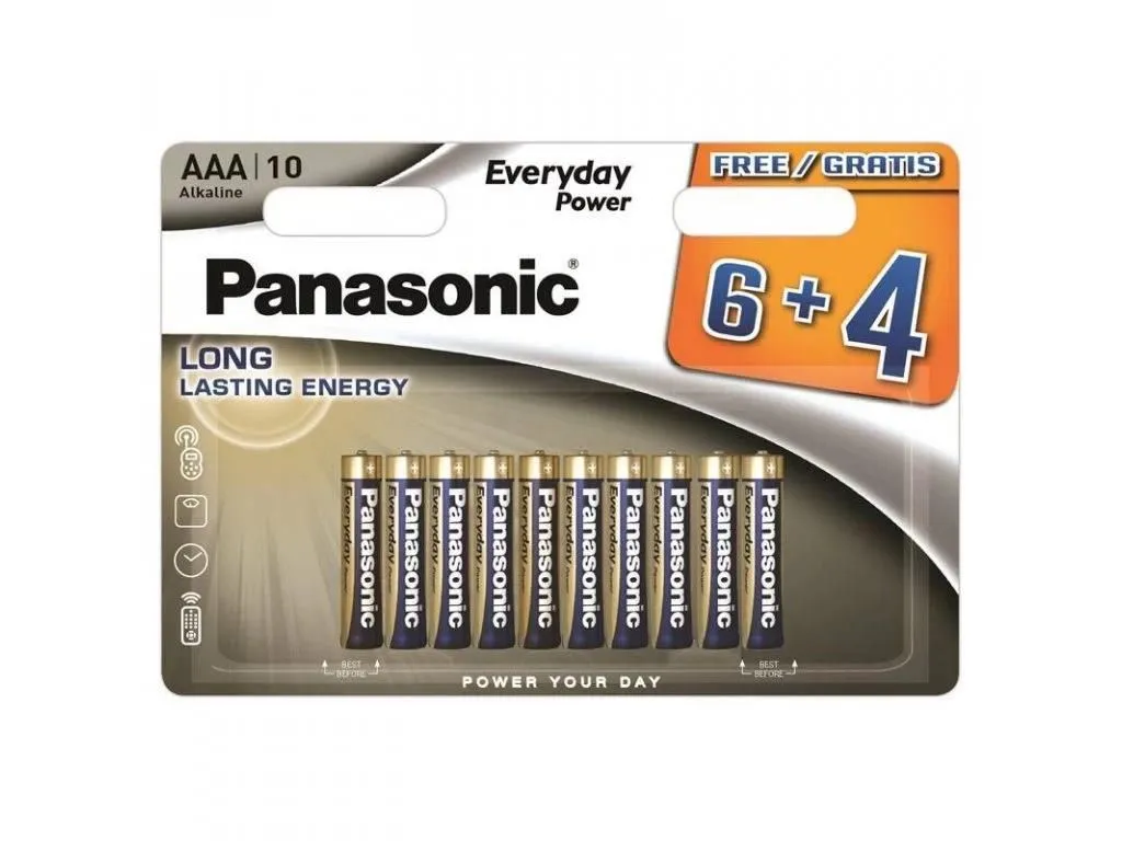 PANASONIC Baterije LR03EPS/10BW-AAA alkalne Ever/ 10/1