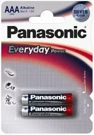 PANASONIC Baterije LR03EPS/2BP-AAA Alkalne Everyday, 2 kom