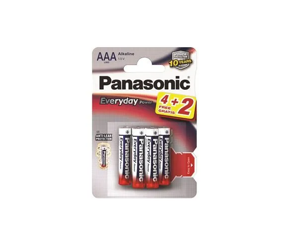 PANASONIC Baterije LR03EPS/6BP -AAA 6kom Alkaline Everyday Power
