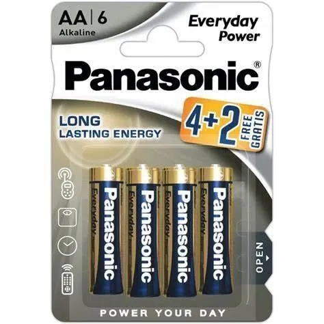 PANASONIC Baterije LR6EPS/6BP -AA Alkaline Everyday power 6/1