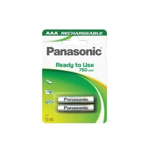 PANASONIC Baterije punjive AAA; HHR-4MVE/2BP, 750mAh, 2 kom