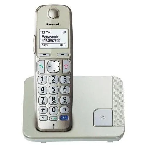 PANASONIC Bežični telefon KX-TGE210FXN, šampanj