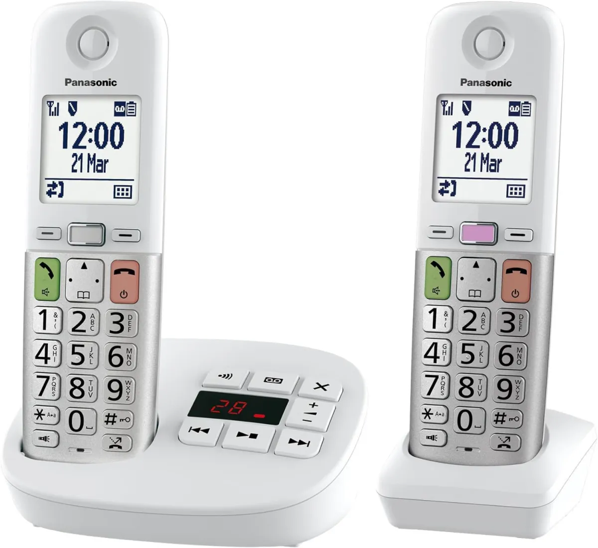 PANASONIC Bežični telefon KX-TGU432EXW DUO/ bela