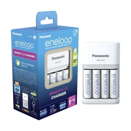 PANASONIC Eneloop punjač sa 4 baterije(2h AA -K-KJ55MCD40E)