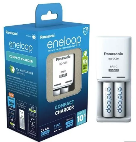 PANASONIC Punjač K-KJ5OMCD20E gratis 2 punjive baterije 2000mAh