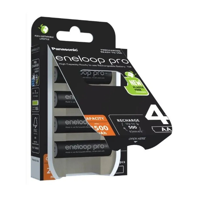 PANASONIC Punjive baterije Eneloop Pro AA/4B 2500mAh (BK-3HCDE/4BE)